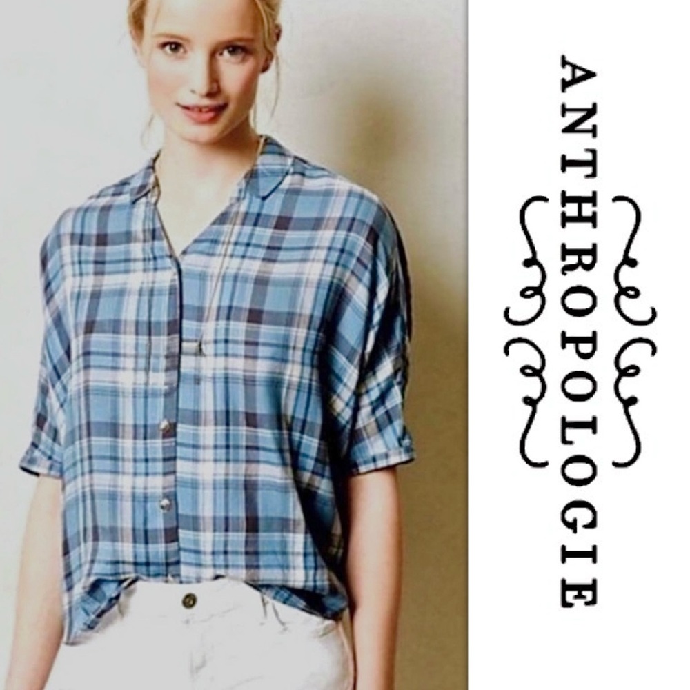 Holding Horses Blue Plaid Shirt